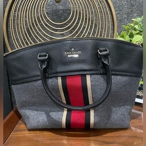 Kate Spade Wool and Leather Bag